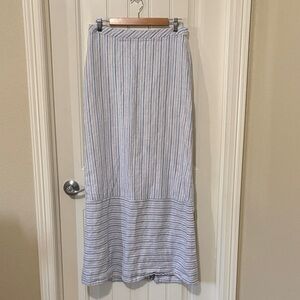Island Company Striped Blue and White Women's Skirt